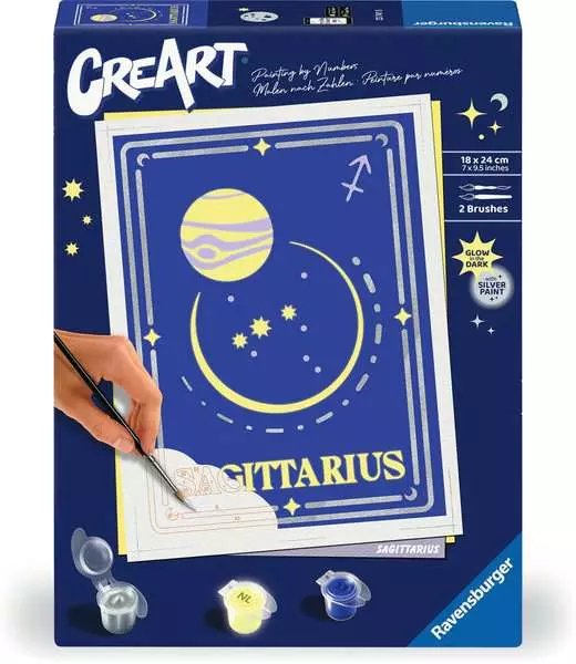 Ravensburger Creart - Signo Del Zodíaco Sagitario, Pintura 23741