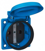 Abl 1561050 Einbau-Schuko-Steckdose, Blau, Ip54, Mit Schraub