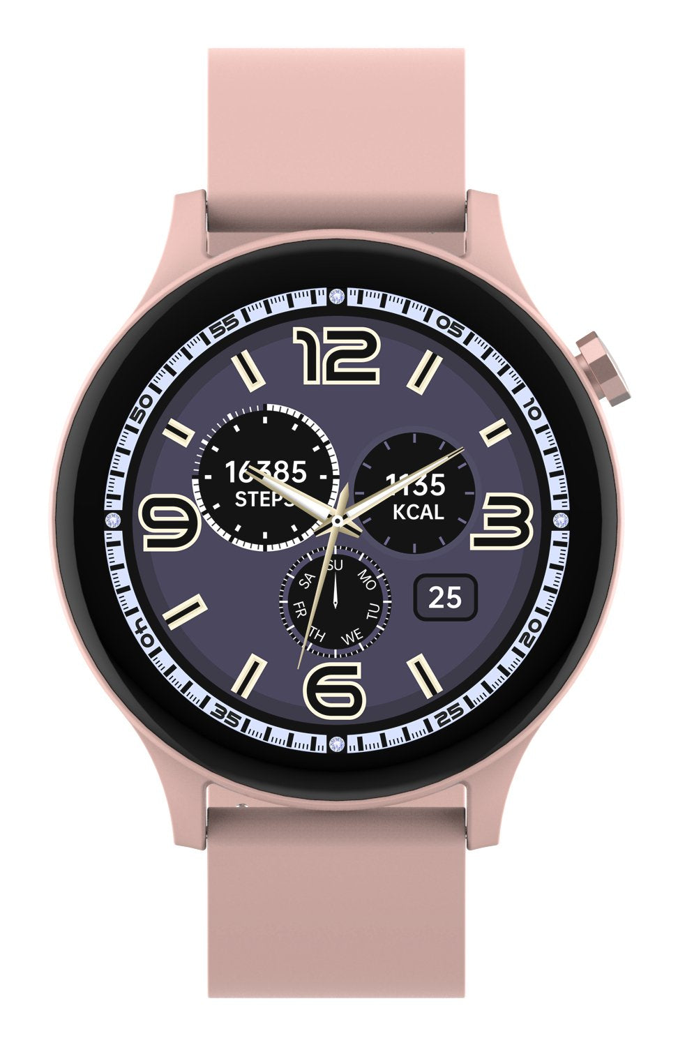Smartwatch Denver Swc-338ro  3,51 Cm (1.38") Tft 44.5 Mm Digital 240 X 240 Pixeles Pantalla Táctil Rosa