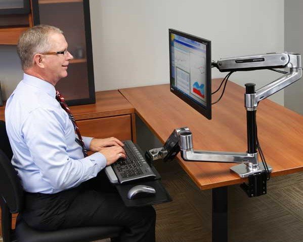 Ergotron Lx Series Lx Hd Sit-Stand 116,8 Cm (46") Aluminio