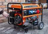 Extralink Ex.30714 Motor-Generador 7000 W 25 L Gasolina Negro, Naranja