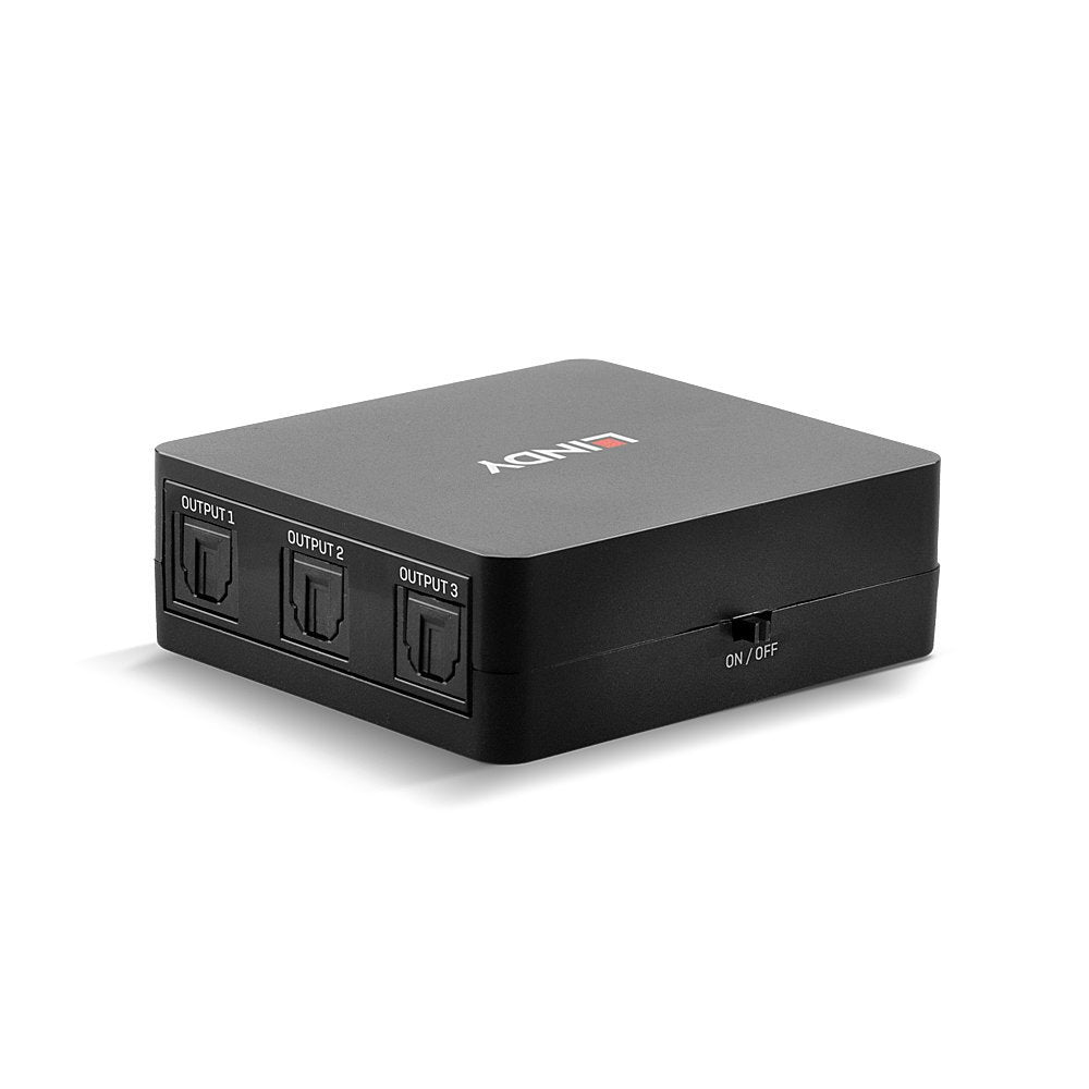 Lindy Divisor De Audio Digital Toslink (Óptico) De 3 Puertos