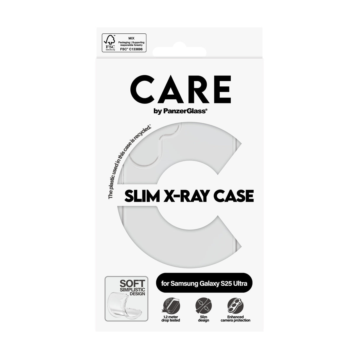 EAN 5715685016462 - PanzerGlass CARE™ by ® X-Ray Case Samsung Galaxy S25 Ultra funda para teléfono móvil Transparente imagen 3