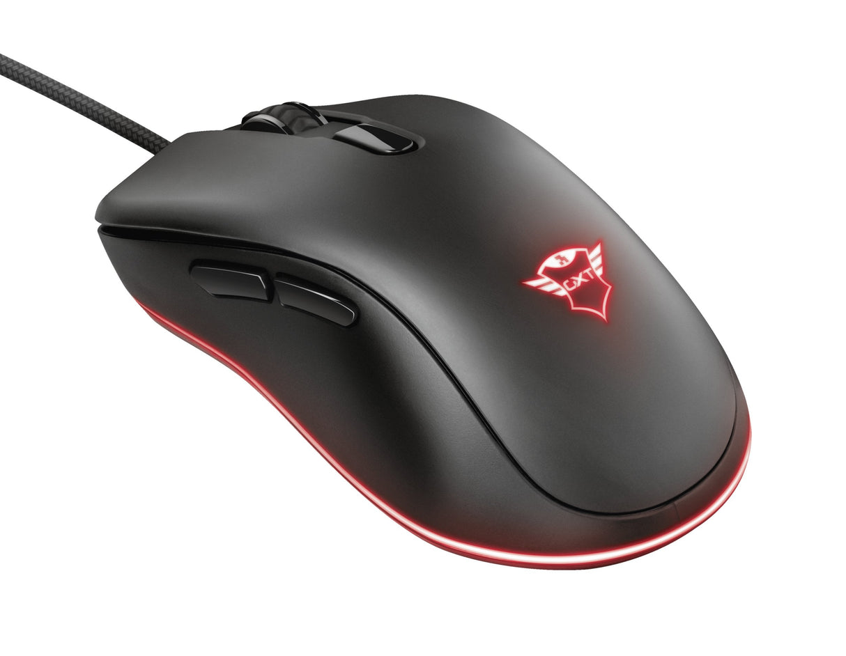 Mouse Optico Trust Gaming Gxt 930 Jacx Rgb 6400dpi  Hasta 8 Botones Programables (2 Para Pulgar) 23575