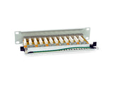 Equip Patchpanel 12x Rj45 Cat6a 10" Ftp 1he Premium Gris Claro