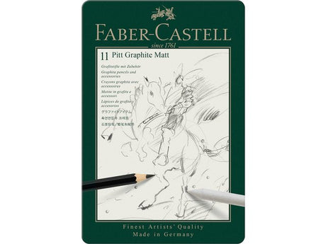 EAN 4005401152200 - Faber-Castell 115220 juego de pluma y lápiz de regalo Lápiz de grafito Caja metálica imagen 1