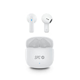 Auriculares Bluetooth Spc Zion 2 Play Con Estuche De Carga Autonomía 7h Stick Corto 30mm Blancos
