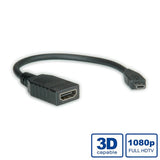 Roline Hdmi High Speed Cable Mit Ethernet Hdmi Bu - Micro Hdmi St 0,15m