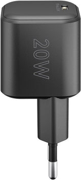 Cargador Rápido Goobay 20w Usb-C Pd Gan (Negro) 76690