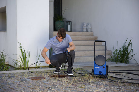 EAN 5715492223695 - Nilfisk Core 130-6 Limpiadora de alta presión o Hidrolimpiadora Vertical Eléctrico 462 l/h 1500 W Azul imagen 2
