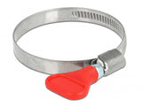 Schlauchschelle Edelstahl 400 Ss Mit Flügelmutter 40 - 60 Mm 5 Stück Rot