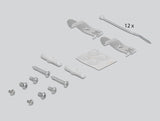 Delock Keystone Patchpanel 12 Port Grau