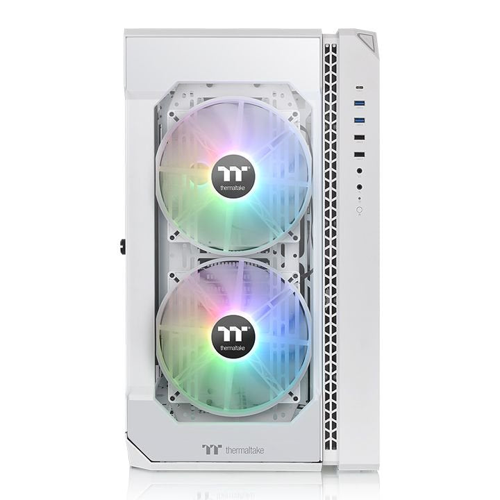 Caja Pc Thermaltake Torre E-Atx View 51 Tg Argb Blanco 2xven 200mm/1xven 120min Ncluid/3xcristal Templado Ca-1q6-00m6wn-00