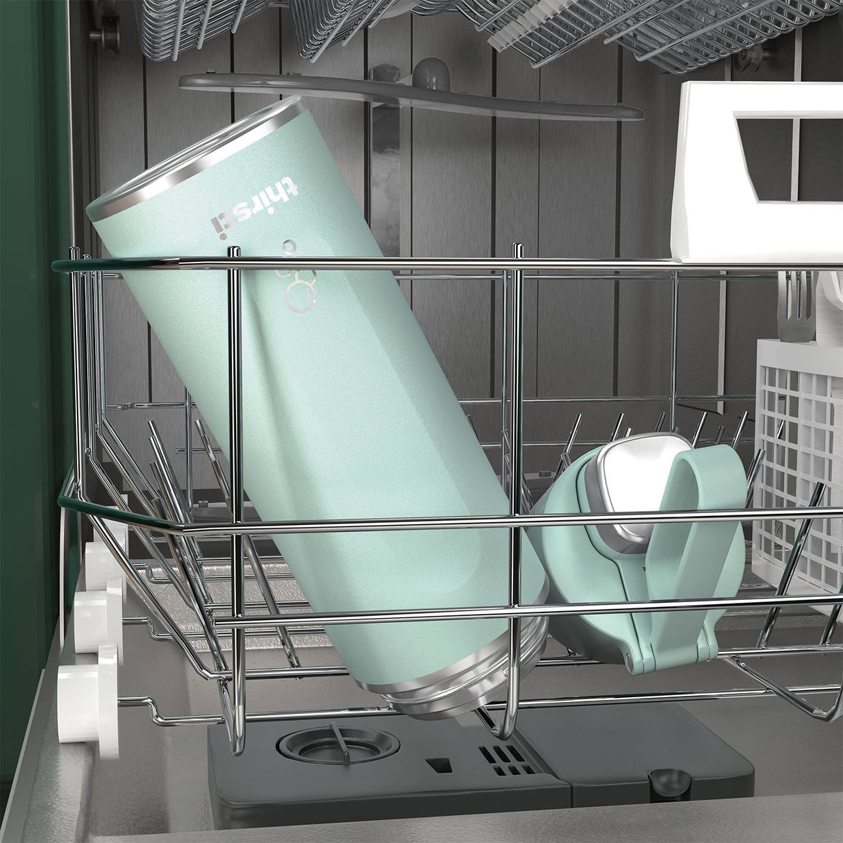 EAN 0622356293686 - Ninja Thirsti Uso diario, Fitness, Senderismo, Deportes 530 ml Plástico, Acero inoxidable Color menta imagen 8