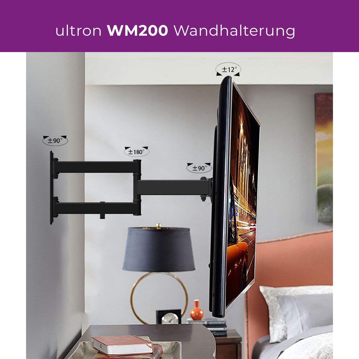 Soporte Tv Montaje En Pared Ultron 32 "-55" Ángulo / Inclinación