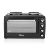 Mini Horno Con 2 Placas Eléctricas En La Parte Superior Tristar Ov-1443--38 L-3100 W-Función De Calor Del Ventilador-Negro