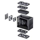 Jonsplus Z20 Micro-Atx Carcasa, Con Tragegriff - Negro