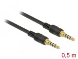 EAN 4043619855926 - DeLOCK 85592 cable de audio 0,5 m 3,5mm Negro imagen 1
