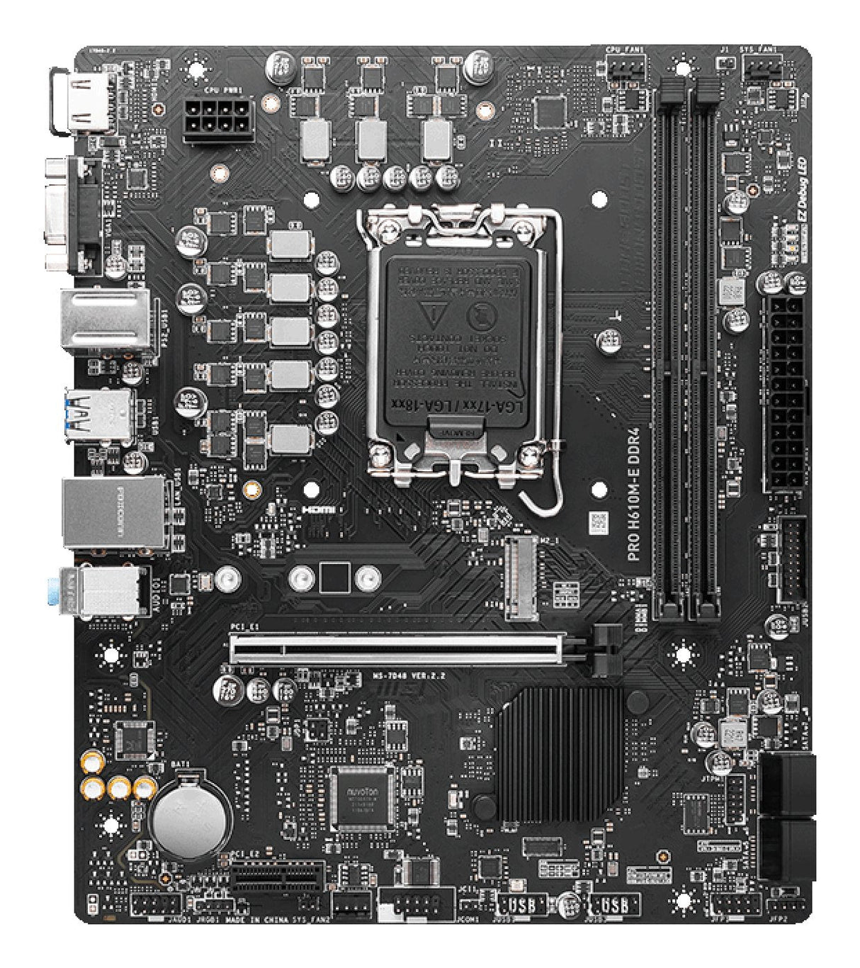 EAN 4711377002660 - MSI PRO H610M-E DDR4 placa base Intel H610 LGA 1700 micro ATX imagen 2