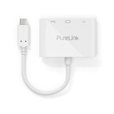 Adaptador Purelink Usb-C A Multipuerto - Iseries - Blanco - 0.10m