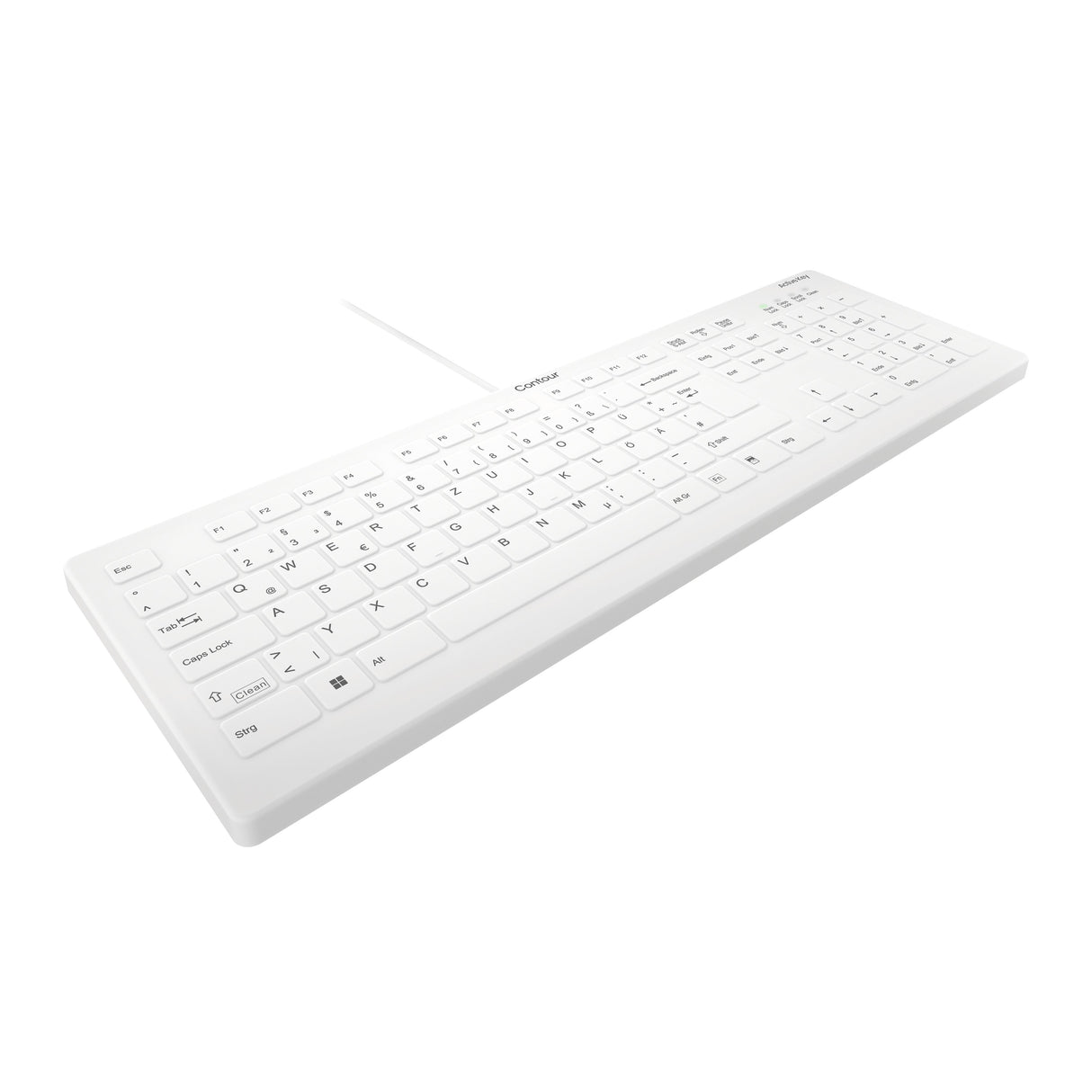 EAN 7061112753645 - Contour Design Active Key AK-C8112 teclado Médico USB QWERTZ Alemán Blanco imagen 2