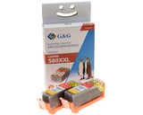 G&G Xxl-Patronen 2er Set Compatible Con Canon Pgi-580bk Xxl
