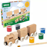Brio - 36006 Tren De Madera Para Pintar | Tren De Juguete De Madera Diy Personalizable