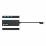 EAN 0766623168410 - Manhattan 168410 hub de interfaz USB Tipo C 5000 Mbit/s Negro imagen 4