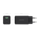 EAN 8435739903957 - AISENS ASCH-65W3P073-BK cargador de dispositivo móvil Cámara digital, GPS, Teléfono móvil, Portátil, Smar imagen 4