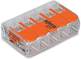 Wago 221-415 Bloque De Terminales 1p Naranja, Transparente
