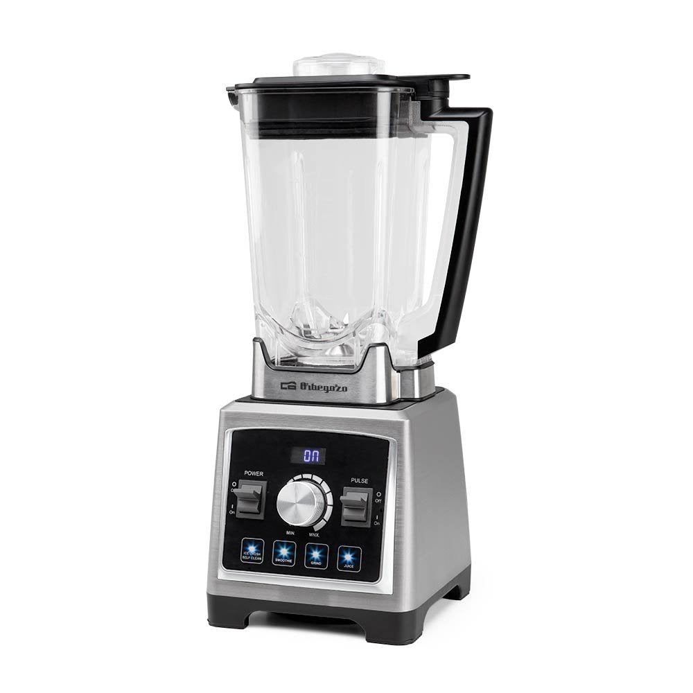 Orbegozo Bv 9800 Batidora De Vaso Profesional 1500w - Vaso Tritan 2l - Cuchillas Acero Inoxidable - 8 Velocidades Y 5