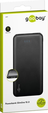 Power-Bank  Goobay Slimline  10.000mah Black
