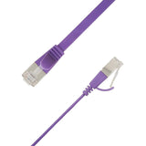 Flat U/Ftp Cat6a Purple 2.5m Awg 32/7, Pvc, 1 85x6mm Stp-Fl6a-00250-Pu