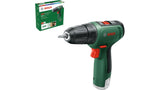 Taladro Atornillador  Bosch Diy & Garden  A Batería Easydrill 1200 + Juego De Brocas Y Brocas De 34 Piezas Verde/Negro, 2 Baterías De Iones De Litio De 1,5 Ah, Maletín 06039d3008