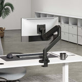 Aisens Soporte De Mesa Pro Contrapeso Giratorio E Inclinable Para Monitor/Tv 27kg (3 Pivotes, 1 Brazo) De 24-57, Negro