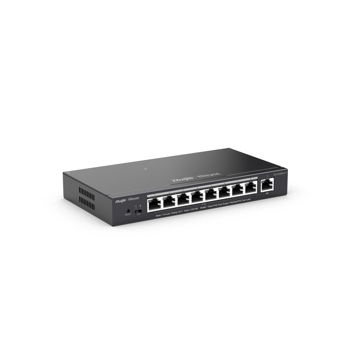Reyee 9-Port Gigabit Smart Poe Switch, 9 Gigabit Rj45 Ports Including 8 Poe/Poe+ Ports,120w Poe Pow