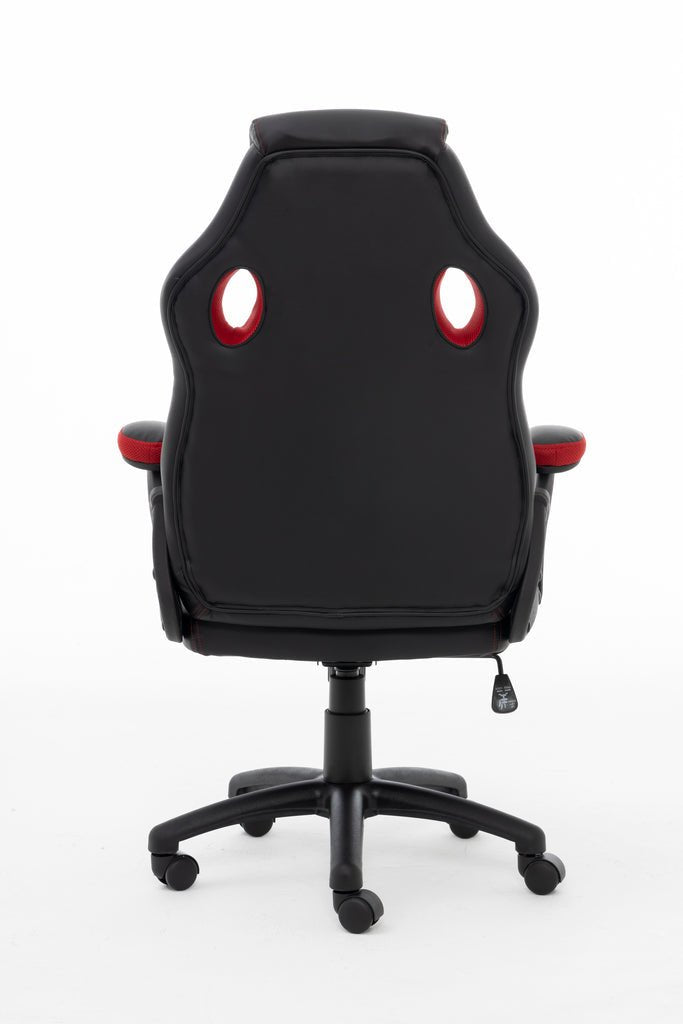 Silla Gaming Raptor Gs-40 Pu + Tela Negro Rojo