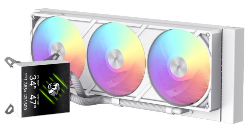 Gamemax  Cpu Liquid Cooler  Glacier 360 Lcd  White