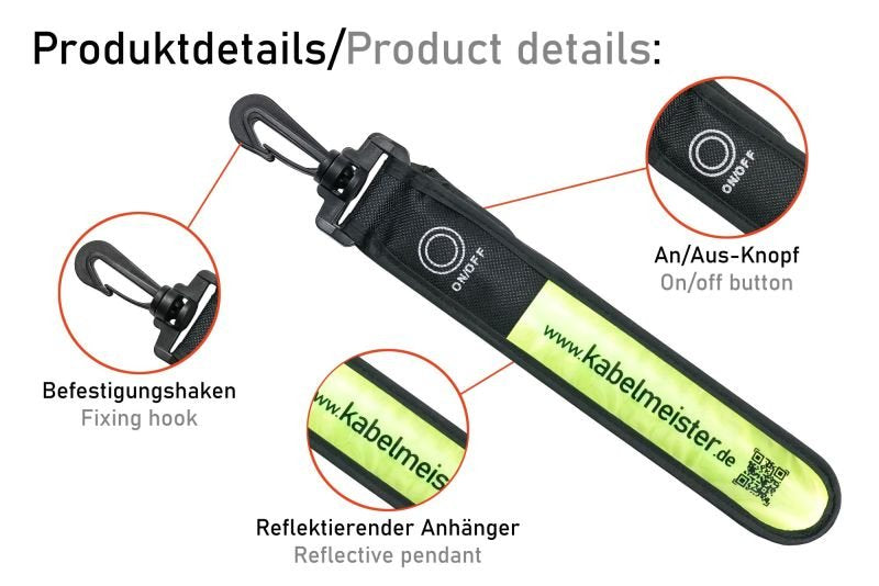 Kabelmeister Led-Leuchtband Blinkl. Reflekt. Amarillo