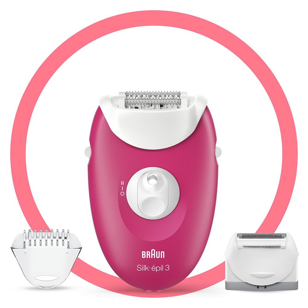 EAN 4210201423461 - Braun Silk-épil 3 3276 20 pinzas Rosa, Blanco imagen 1