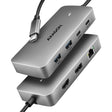 EAN 8595247909305 - Axagon HUB USB HMC-CUB83X2, USB 10Gbps hub, 2x USB-A, USB-C, HDMI & DP 4k/144Hz, RJ-45 GLAN, PD 100W, kab imagen 1
