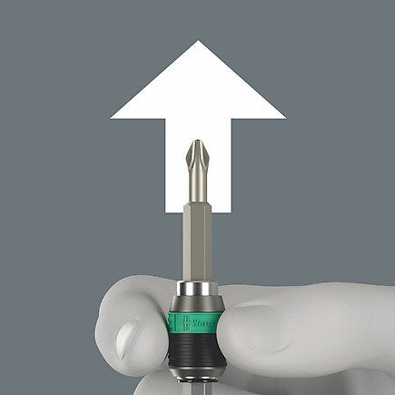 Wera Kraftform Kompakt 70 Universal, 32 Piezas, Juego De Puntas Negro/Verde, 1/4", Incluye Mango Enchufable 5057113001