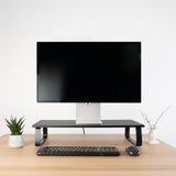 Soporte Elevador Madera Para Monitores, Negro