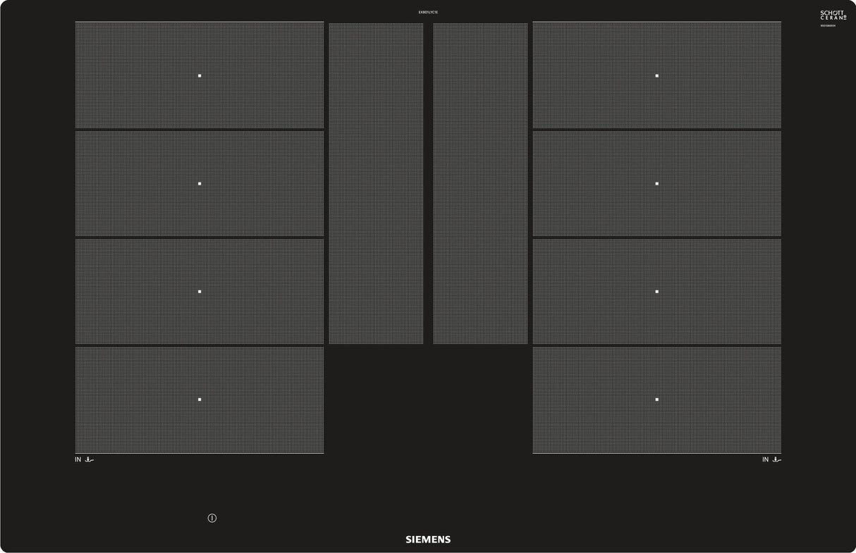 Siemens Ex801lyc1e Hobs Negro Integrado Con Placa De Inducción 4 Zona(S)