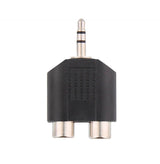 Adaptador T'Nb Jack 3.5mm Macho Vers 2x Rca Hembra (Negro)