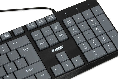 EAN 5903968681272 - iBox IKC2010G teclado Hogar USB QWERTY Inglés Gris, Negro imagen 4