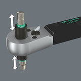 Clave De Par Wera Con Un Cuarto De Click-Torque De Máximo Bloqueo De 6 R/L Negro/Verde, Salida De 1/4 "De Registro De Bits, 2.5 A 25 Nm 05075694001