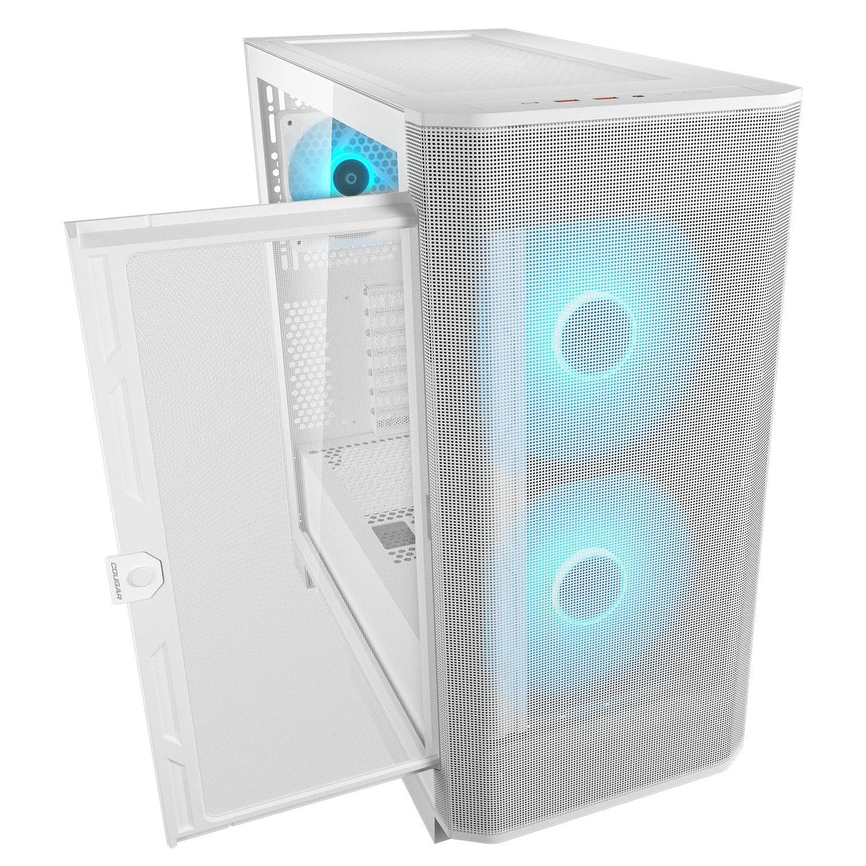 Cougar Caja Midi-Tower Airface Flo, Argb, Blanco
