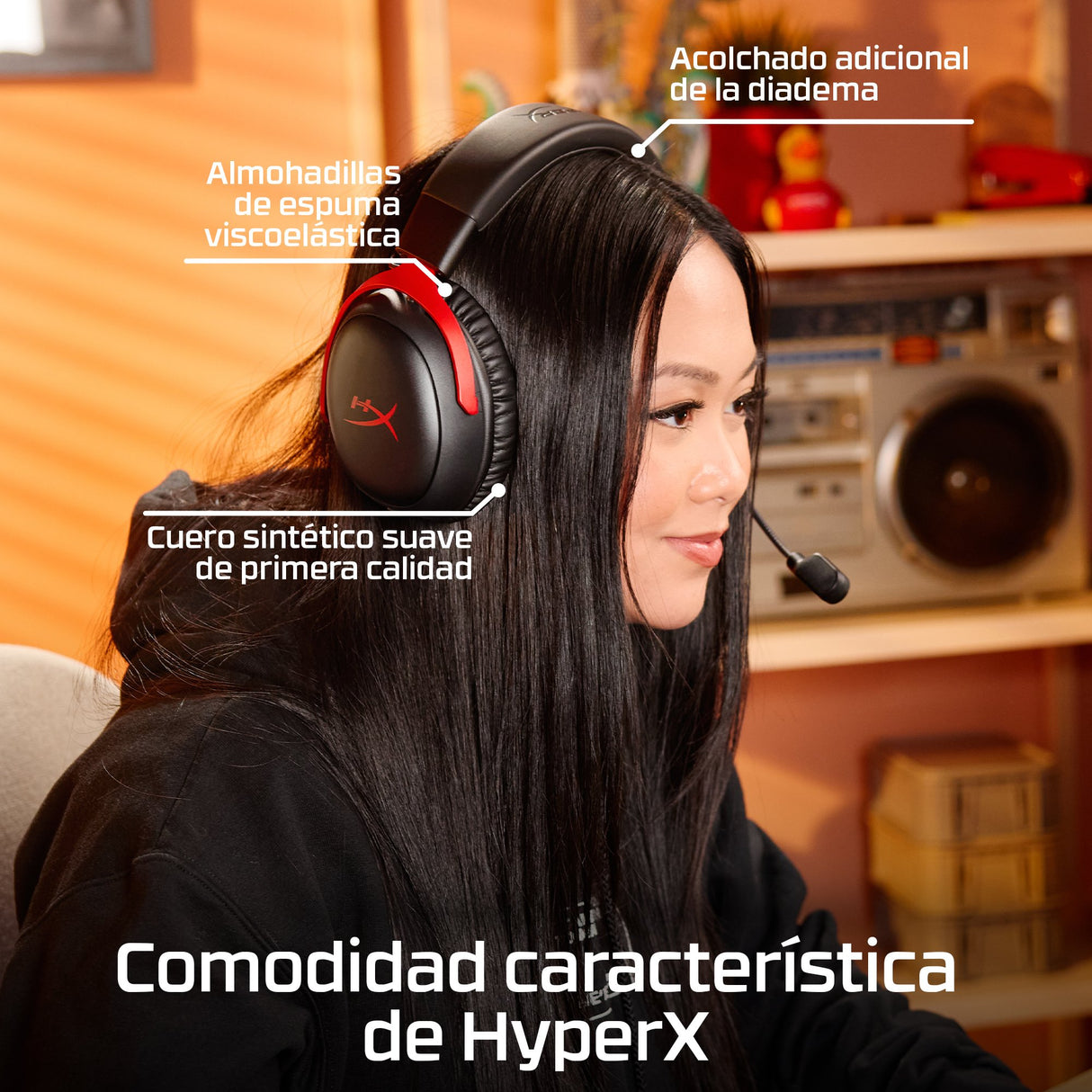 EAN 0198415435590 - HyperX Cloud III S Wireless Black Gaming Headset Inalámbrico Diadema Juego Bluetooth imagen 7