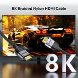 EAN 4894160058270 - UNITEK 8K Braided Nylon 1M cable HDMI HDMI tipo A (Estándar) Gris imagen 5